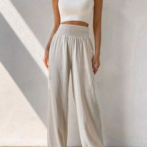 Linen Wide Leg Pants NWOT
